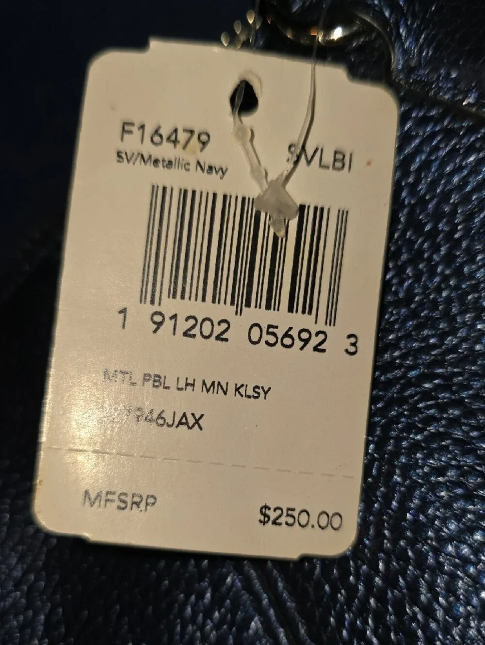 Coach Navy Blue Leather Shoulder Tote